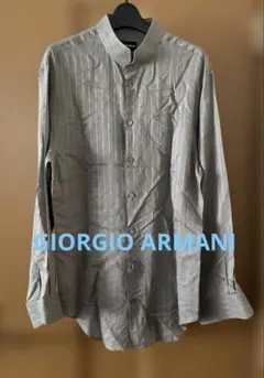 Giorgio Armani グレー ストライプ 長袖シャツ　41/16のサムネイル