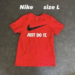 美品 Nike JUST DO IT レッド Lサイズ 半袖 メンズ レディースのサムネイル