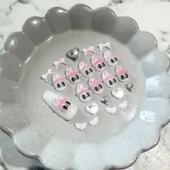 即購入⭕️ エスターバニー ロゴ ネイル　ネイルパーツセット