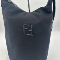 FENDI ショルダーバッグ レザー ナイロン ズッキーノ キャンバス FFロゴのサムネイル