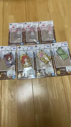 一番くじ　映画［五等分の花嫁」　ラバーコレクション4種セットおまけ付き