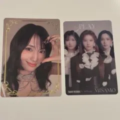 箔押し TWICE MISAMO PLAY ラキドロ タワレコ トレカ モモ