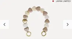 LOUVINI ハンドストラップPETIT CUORE　BEIGE-TAUPE