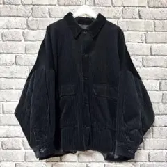 【美品】HARE　ドルマンコーデュロイブルゾン　ブラック　ジャケット　アウター