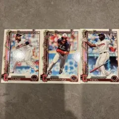 Toops MLB 2025 ホリデー　クリーブランドガーディアンズ 3枚セット