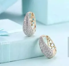 ゴールド ピアス ハワイアンジュエリー czダイヤモンド ジルコニア