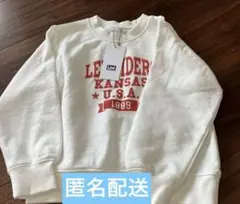 新品・タグ付き！定価6割引以下！Lee カレッジロゴトレーナー 110