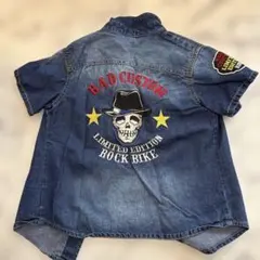 BAD CUSTOM 半袖デニムシャツ 120