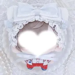 ヘッドドレス ねこみみ ブルー いちご 15㎝〜16㎝ぬい服 にじまるっとのサムネイル