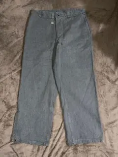 50s スイス軍 実物 前期 デニムパンツ スイスデニム ワークパンツ