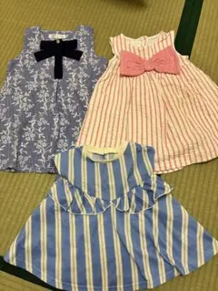 ZARA kidsなどワンピース2点ノースリーブセット売り