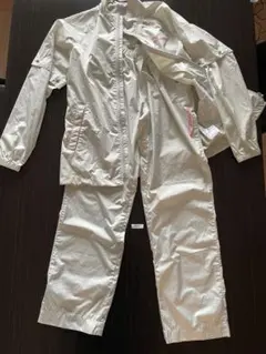 【美品】ミズノ レディース ゴルフ レインウェア 上下セット 2WAY 撥水 Ｌのサムネイル