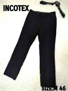 半額大特価　INCOTEX スラックス M 46　紺　チノスラ　秋冬　メンズ
