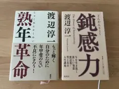 鈍感力　熟年革命　渡辺淳一　集英社　講談社　2冊　まとめ売り