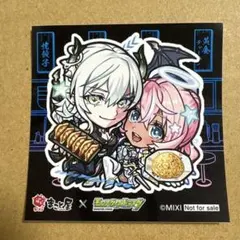 ラーメンまこと屋　モンスト　コラボ　ステッカー　エボニー　アイボリー