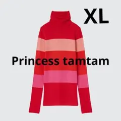 【ユニクロ×プリンセスタムタム】ヒートテックシームレスリブタートルネックT XL