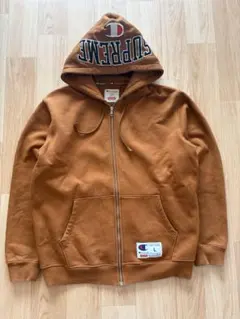 Supreme Champion ジップアップパーカー ブラウン L