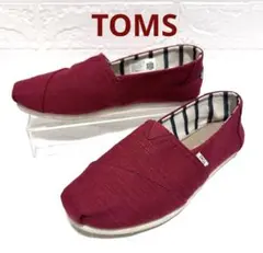 セール中❗️ TOMS トムス　赤　スリッポン　　22のサムネイル
