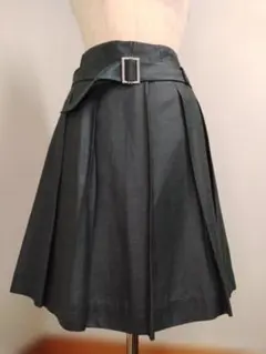 ＜Real Riche＞プリーツスカート ウエストベルト付き