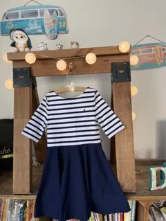 ⭐︎ポロラルフローレン⭐︎ボーダーワンピース【紺✖️白】