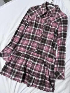 ♡LIZ LISA♡ チェック柄シャツワンピースのサムネイル