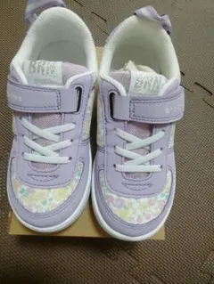 19cm ブランシェス　イフミー　小花柄　スニーカー ラベンダー　新品未使用品