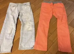 ★GAP kidsダメージ風デニム＆MPSオレンジパンツセット★