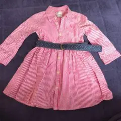 Ralph Lauren 18M ワンピース ピンクストライプ