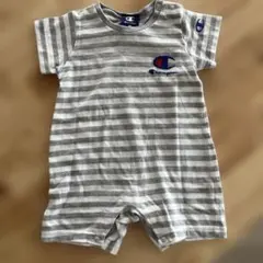 Champion ストライプロンパース 80
