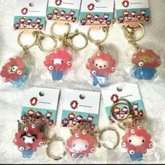 【コンプリート】サンリオ ミャクミャクなりきりマスコット クリア 7点