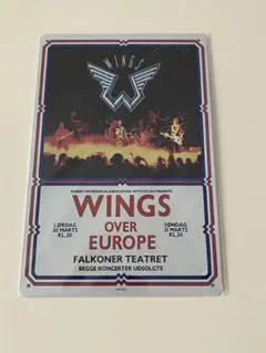WINGS OVER EUROPE ブリキ看板