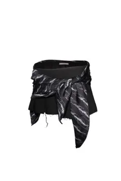 THEREDTHREAD S mini skort pareo グレー 新品 - メルカリ