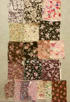 花柄生地 はぎれセット 多色　20種類