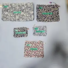 サイズ色々ポーチ5点セット【No.27】