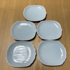 希少 深川製磁 青磁角皿 5枚揃い - メルカリ