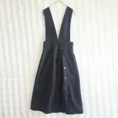 MAJESTIC LEGON ジャンパースカート S 黒 サイドプリーツのサムネイル