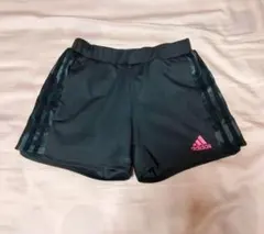 adidas 黒 ショートパンツ 〈レディースS(150)〉