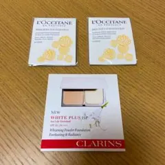 【新品】L'OCCITANE＆CLARINSファンデーション3点セット