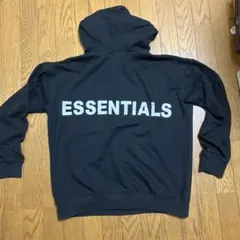 ESSENTIALS フード付きパーカー 黒
