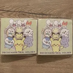 ポケモンパン 2025冬ポケピース デコキャラシールホルダー　2個セット