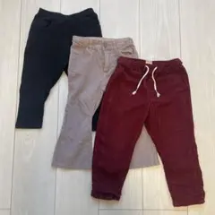 90◆ボトムス3点まとめ売り 女の子 秋冬