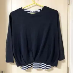 3can4on 長袖い薄手ニット トップスのサムネイル