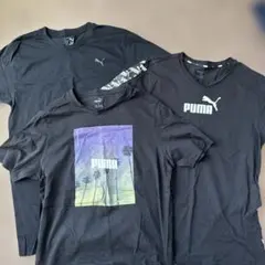 PUMA ブラック Tシャツ 3枚セット MLサイズ