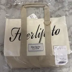 Her lip to Canvas Mini Tote 新宿ルミネ ピンク - メルカリ
