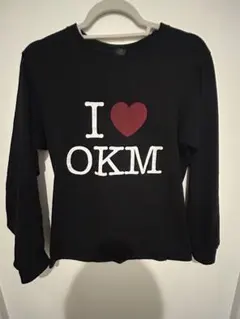 I ❤️ OKM 黒 長袖Tシャツ Sサイズ