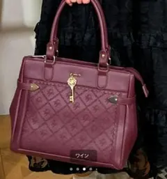 axes femme アクシーズファム 鍵付き薔薇デザインバッグ