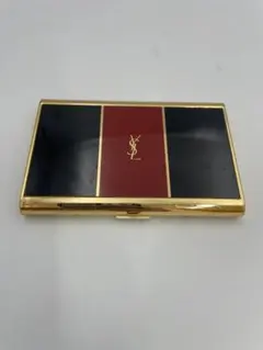 イヴサンローラン YSL シガレットケース 煙草 赤 黒 ゴールド ヴィンテージ
