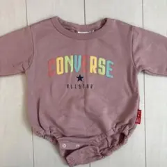 CONVERSE ロンパース 80 ピンク 紫