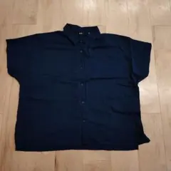 UNIQLO ネイビー 半袖シャツ Sサイズ