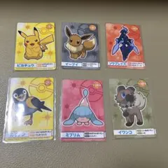ポケモンメガゲット！ナゲトレBOX 景品カード ピカチュウ　イーブイなど6枚